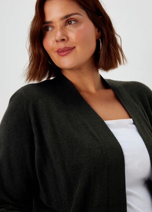 Papaya Curve Black Knitted Cardigan - 18-20 Image 3