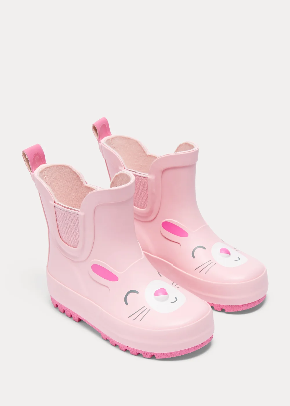 Kids Pink Rabbit Wellies (Younger 4-12) - Size 4 Infants Image 1