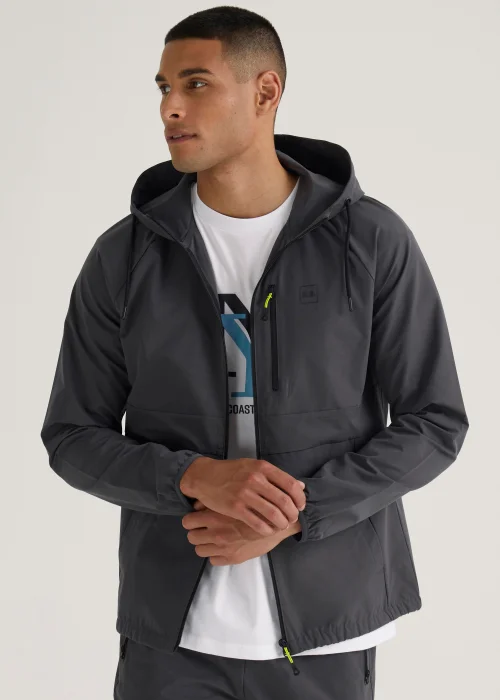 US Athletic Grey Woven Zip Up Jacket - XS Image 1