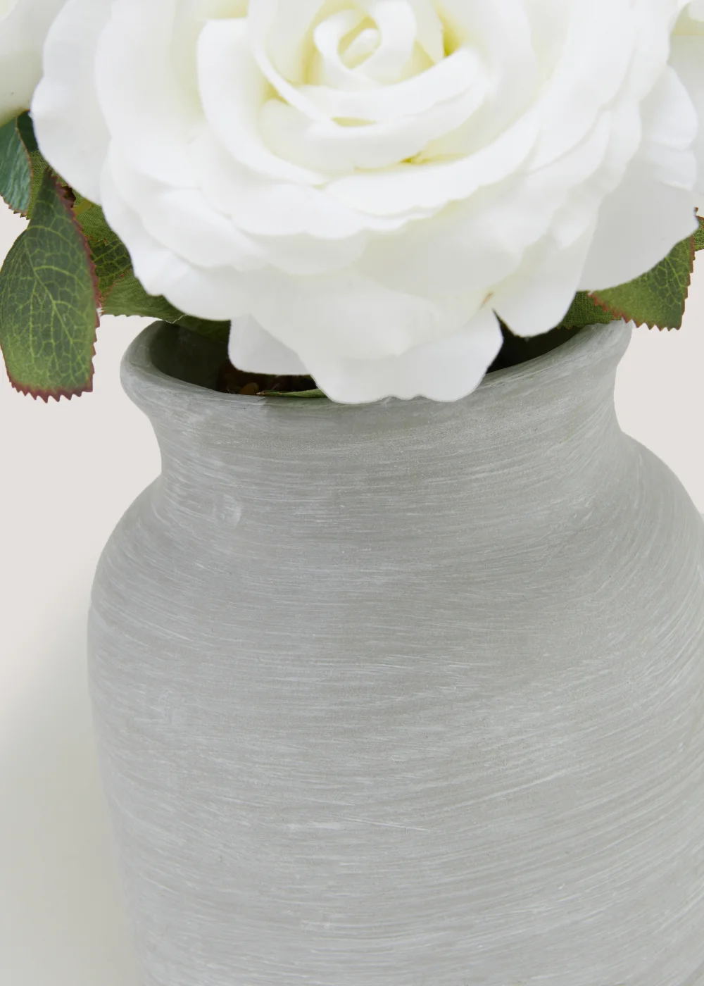 Roses in Cement Pot (33cm) Image 2