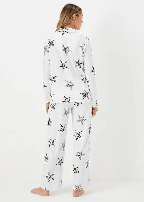 Cream Star Print Pyjama Set - Extra small Image 2