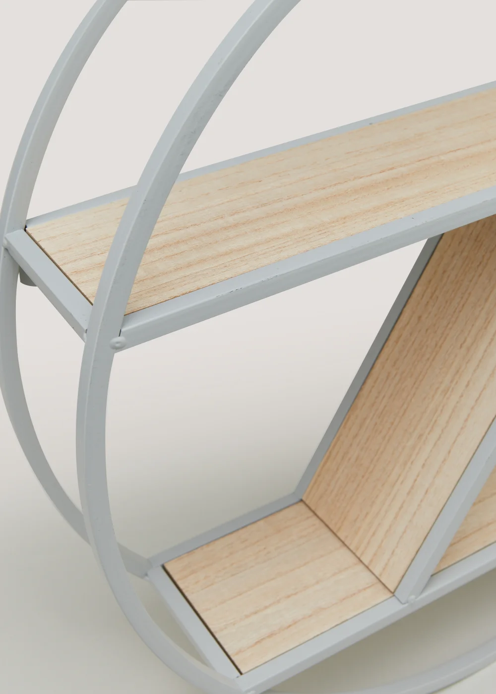 Grey Metal Round Shelf Image 2