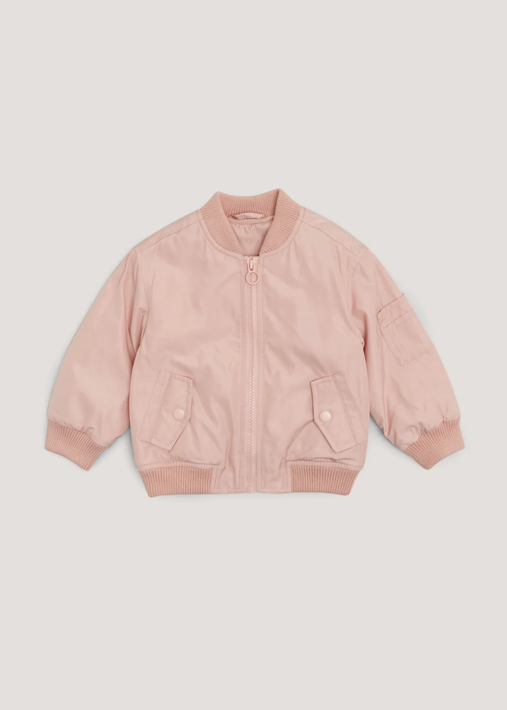 Girls Pink Bomber Jacket (9mths-6yrs) - 9-12 months Image 1