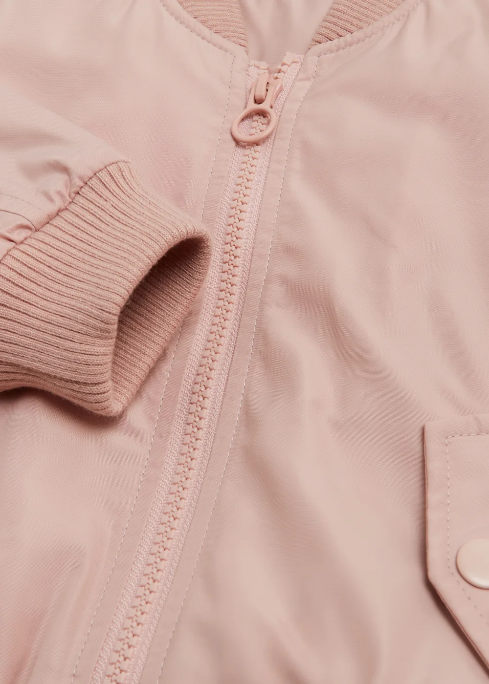 Girls Pink Bomber Jacket (9mths-6yrs) - 9-12 months Image 2
