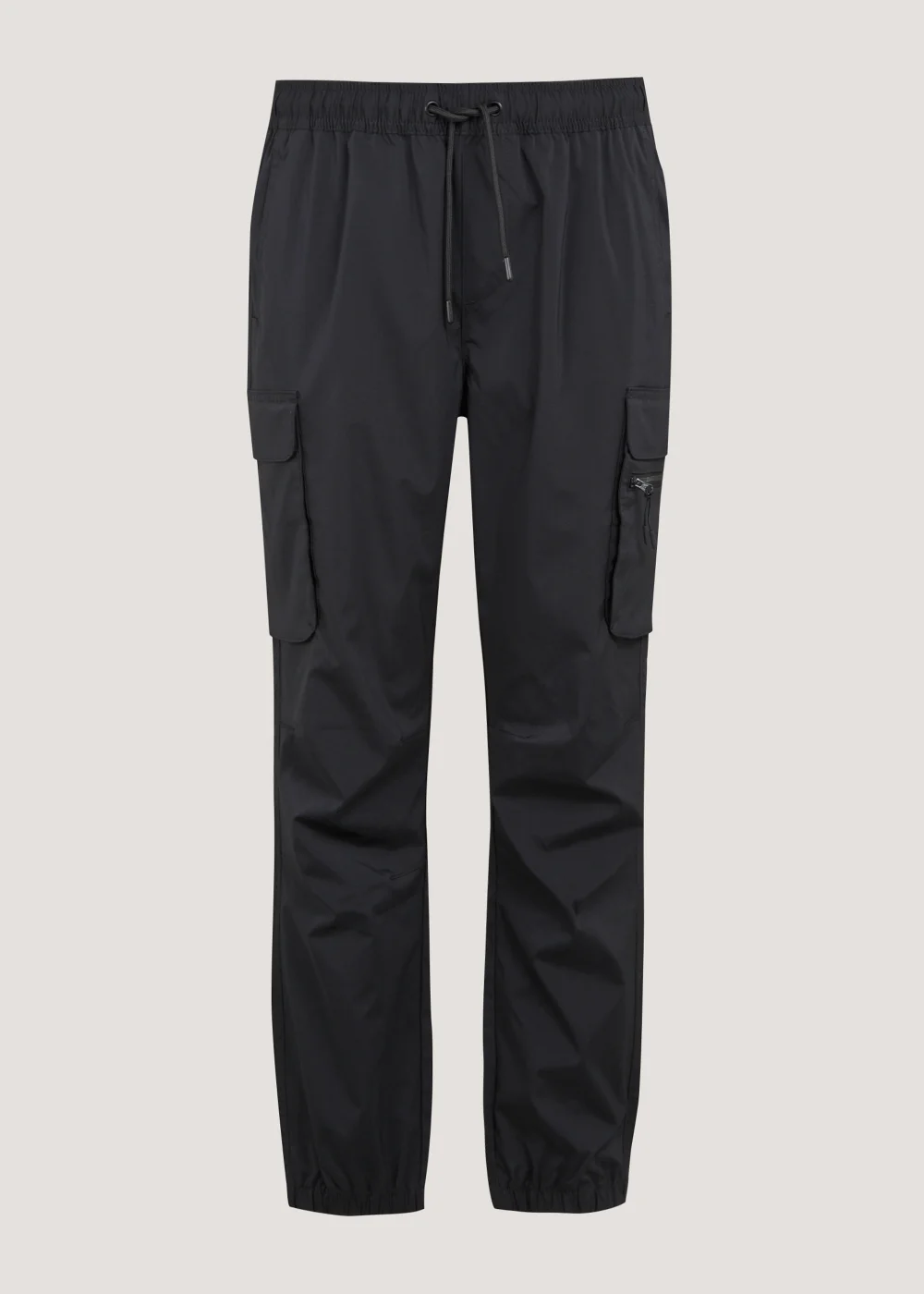Black Cuffed Cargo Trousers - Extra small Image 5