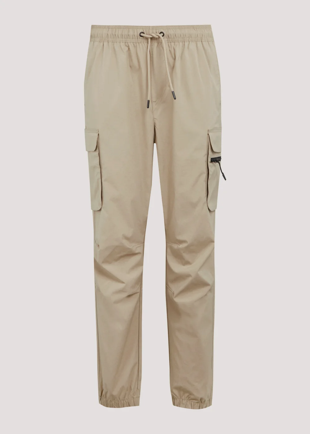 Stone Cuffed Slim Fit Cargo Trousers - Extra small Image 5