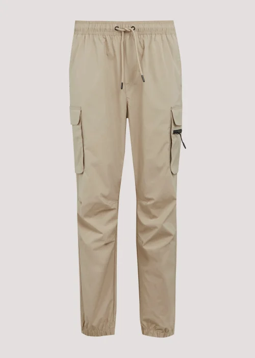 Stone Cuffed Slim Fit Cargo Trousers - Extra small Image 5