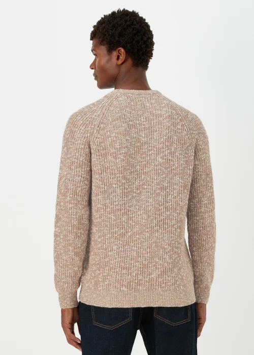 Ecru Slub Crew Neck Jumper - S Image 2