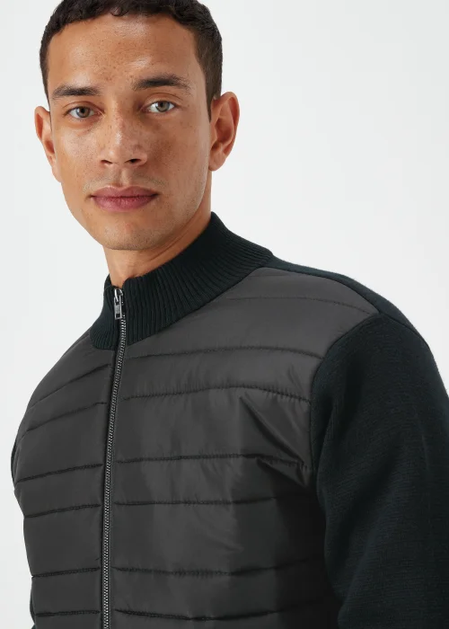 Black Quilted Hybrid Jacket - S Image 3