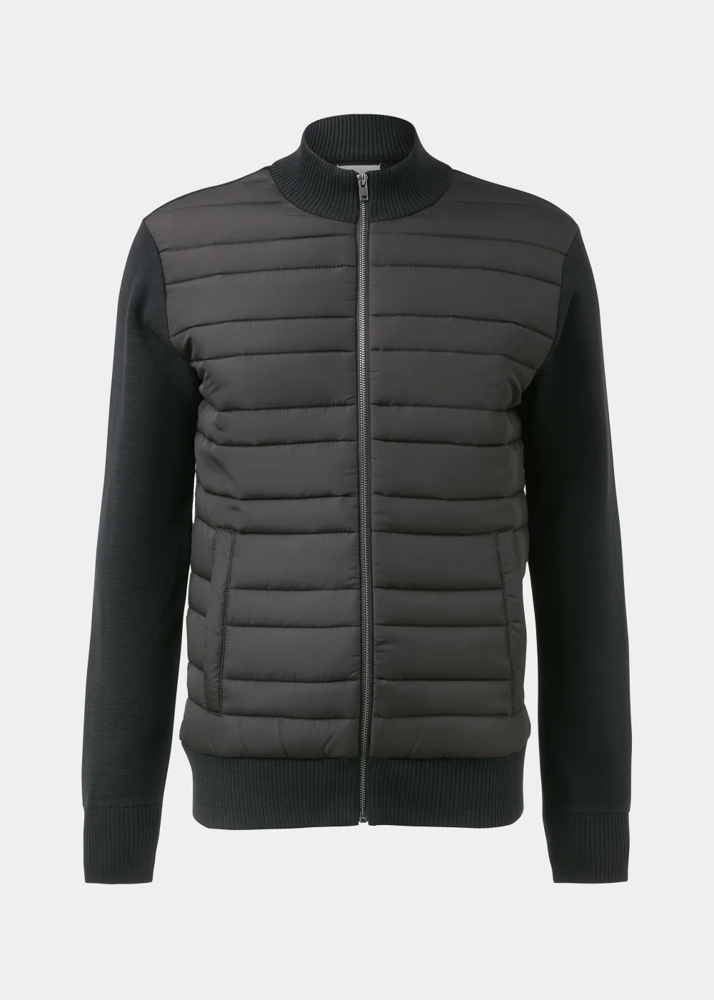 Black Quilted Hybrid Jacket - S Image 5