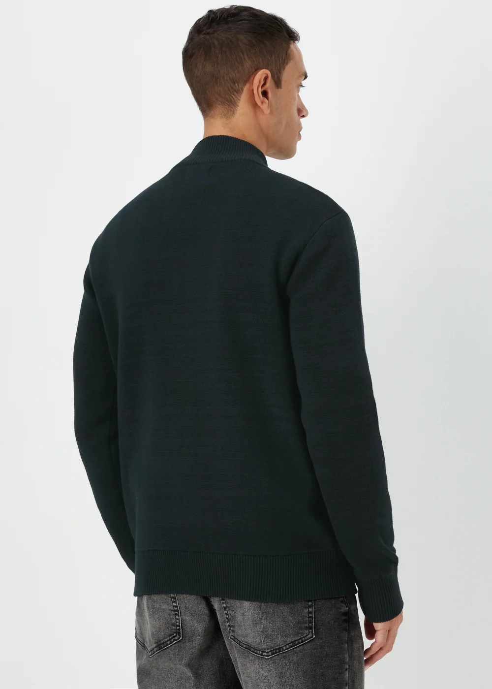 Black Quilted Hybrid Jacket - S Image 2