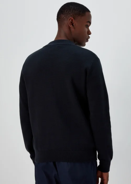 Black Quilted Hybrid Bomber Jacket - S Image 2