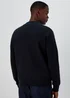 Black Quilted Hybrid Bomber Jacket - S Image 2