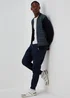 Black Quilted Hybrid Bomber Jacket - S Image 4