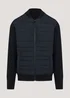 Navy Quilted Hybrid Jacket - S Image 1