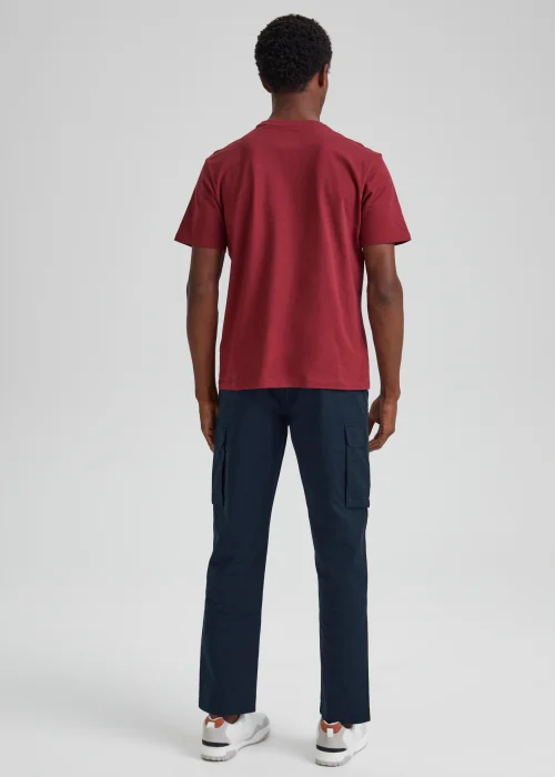 Navy Slim Fit Cargo Trousers - 30 Waist Regular Image 2