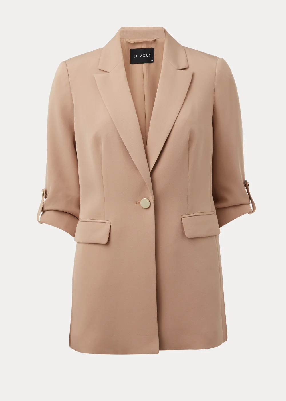 Et Vous Stone Crepe Blazer - 8 Image 5