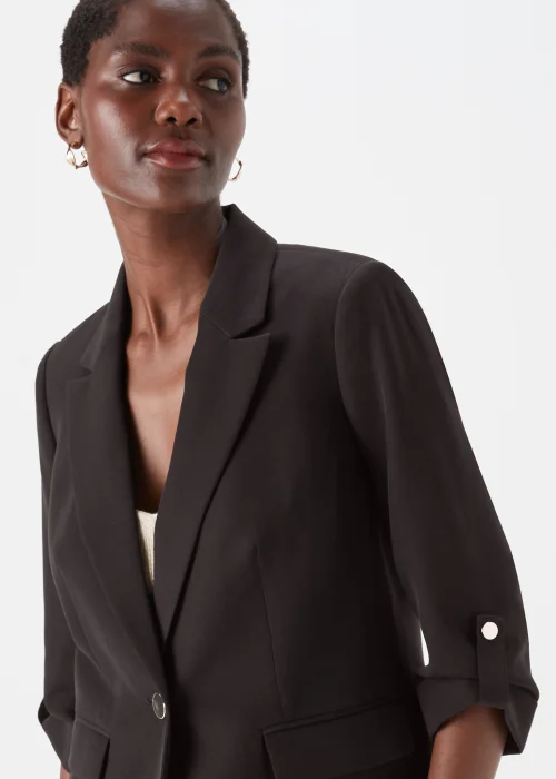 Et Vous Black Crepe Blazer - 8 Image 3