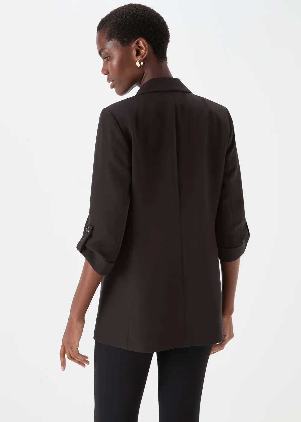 Et Vous Black Crepe Blazer - 8 Image 2