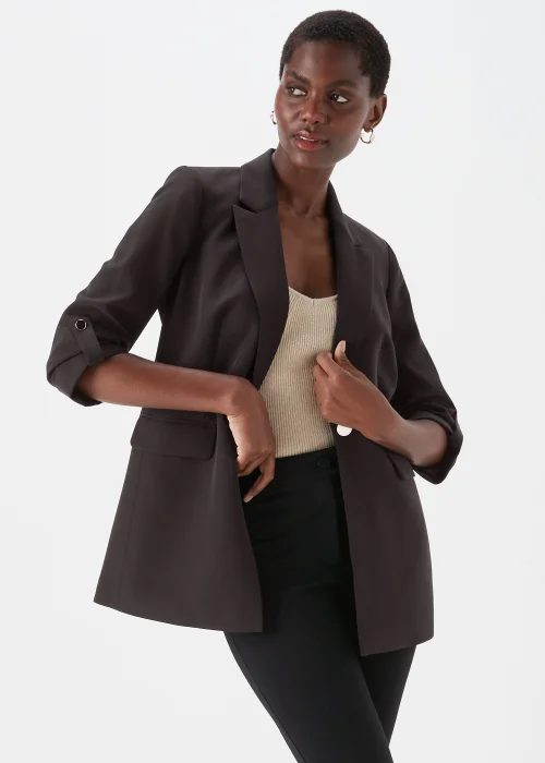 Et Vous Black Crepe Blazer - 8 Image 1