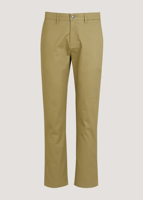 Stone Slim Fit Stretch Chinos - 30 Waist Regular Image 5