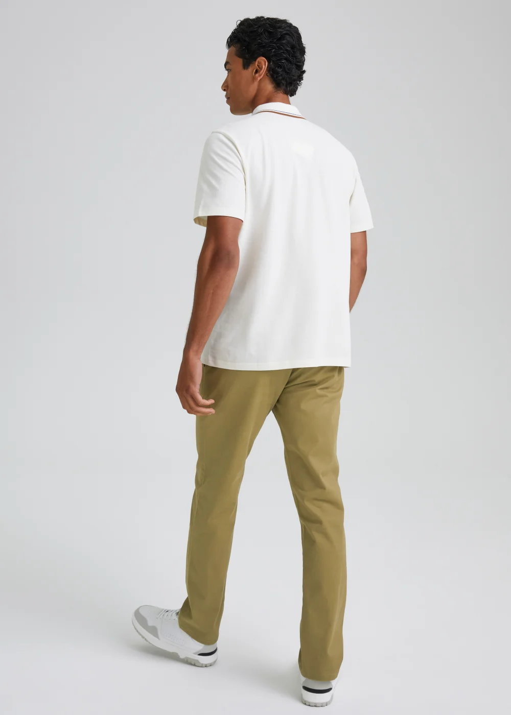 Stone Slim Fit Stretch Chinos - 30 Waist Regular Image 2