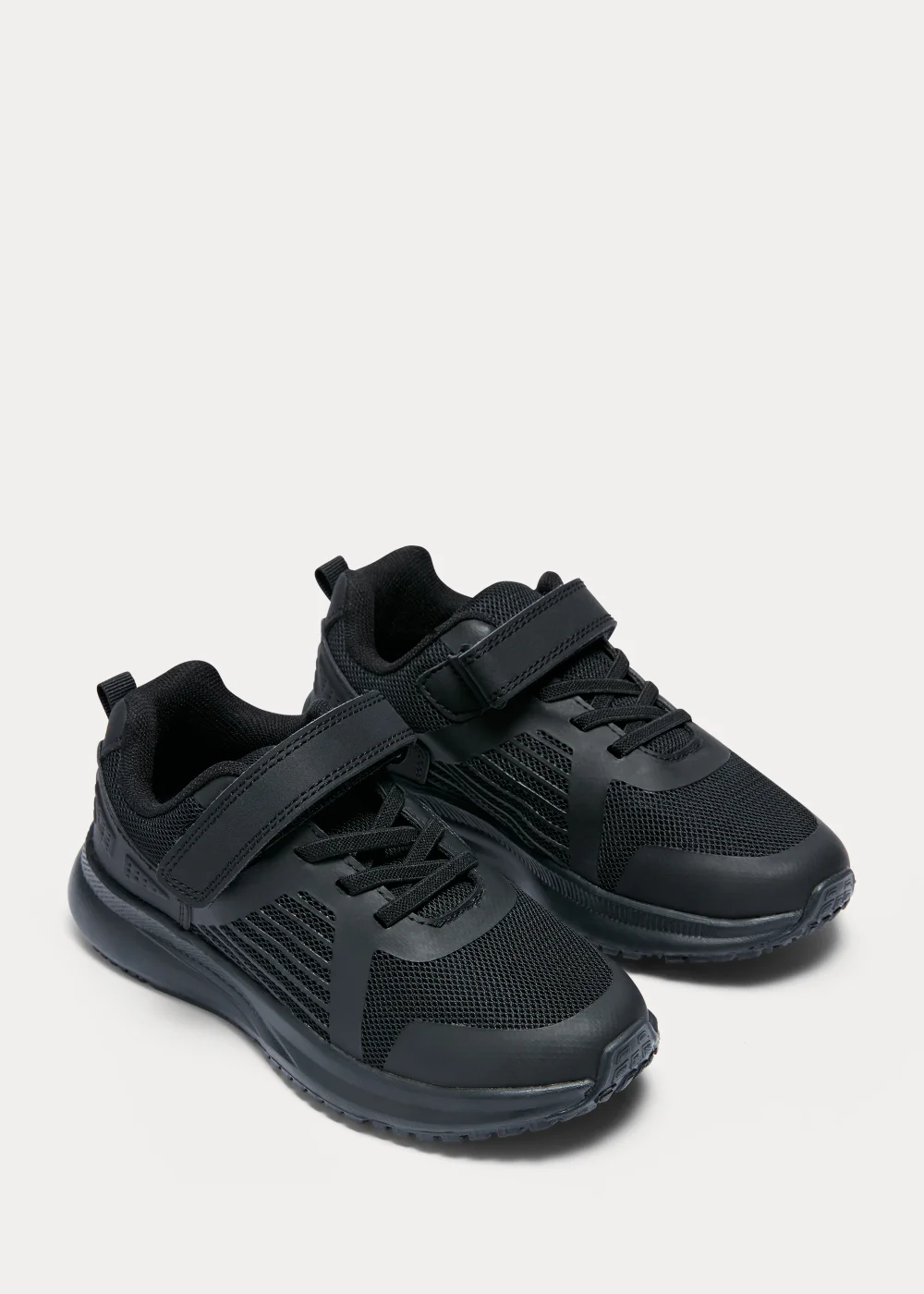 Kids Black Trainers (Younger 10-Older 6) - Size 1 Image 1