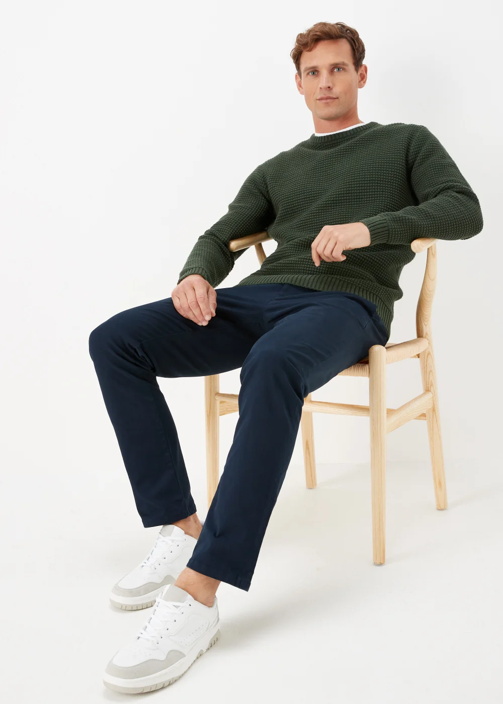 Green Knitted Sweatshirt - S Image 4