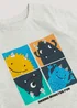 Boys Grey Monster Print T-Shirt (9mths-6yrs) - Age 9 - 12 Months Image 2