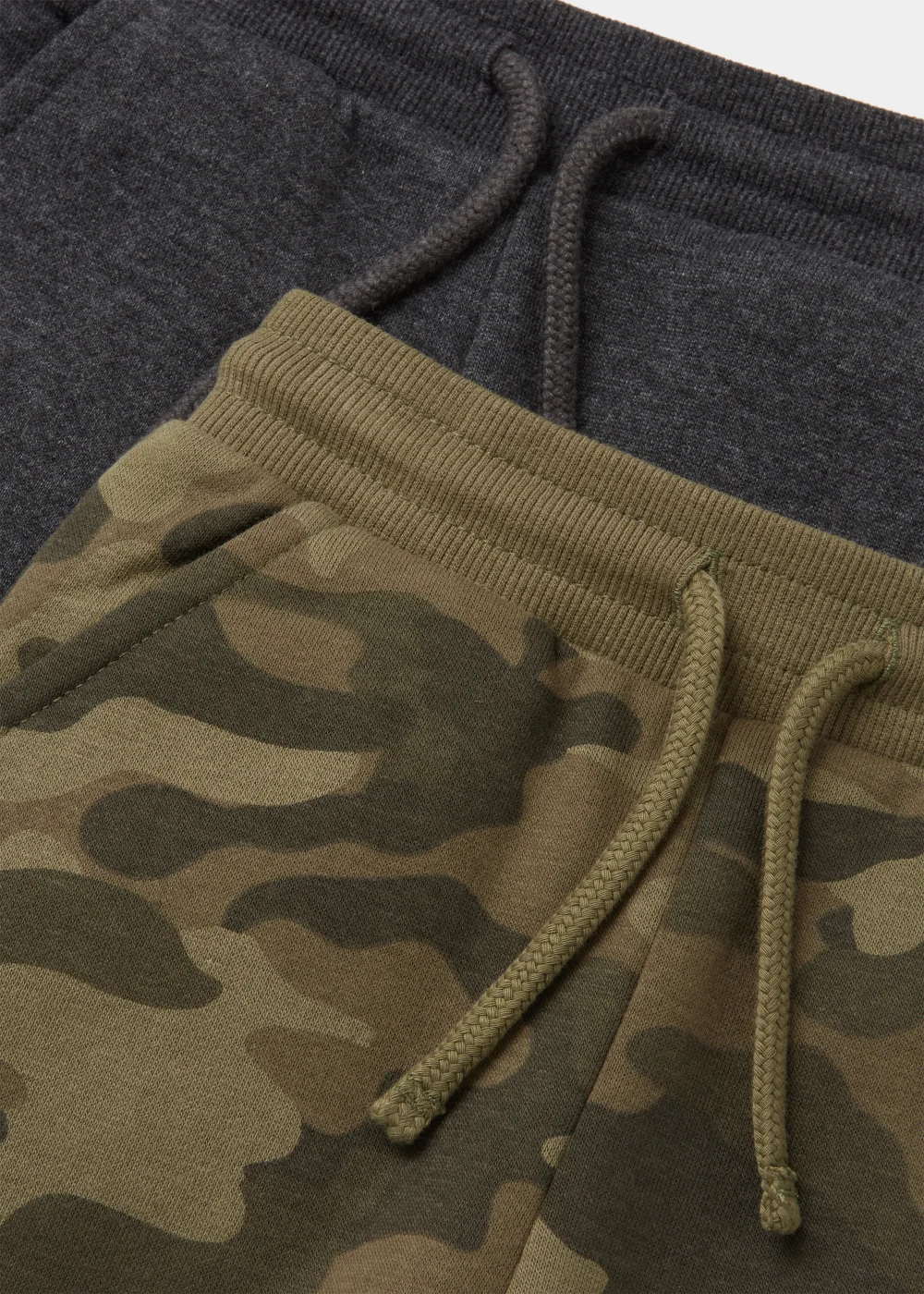 Boys 2 Pack Plain & Camo Joggers (9mths-6yrs) - Age 9 - 12 Months Image 2