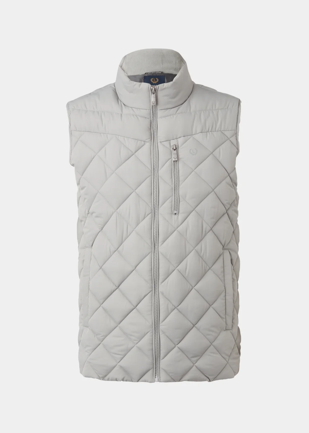 Lincoln Grey Diamond Quilt Gilet - S Image 5