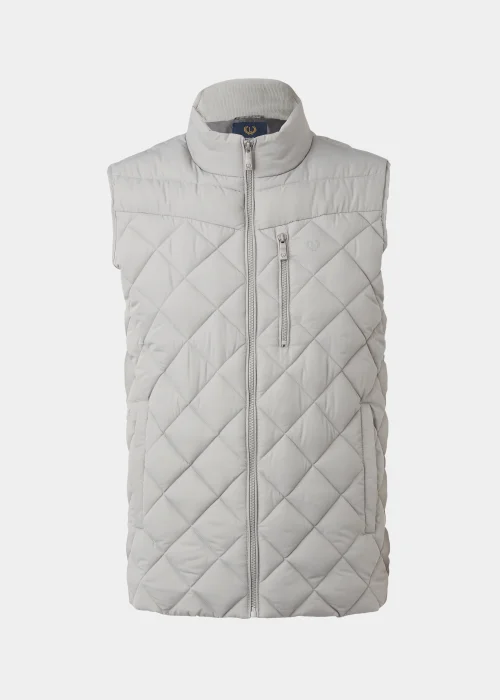 Lincoln Grey Diamond Quilt Gilet - S Image 5