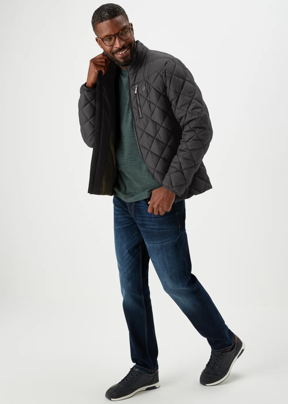 Lincoln Black Diamond Quilt Jacket - Small Image 4