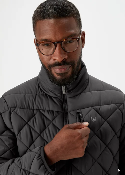 Lincoln Black Diamond Quilt Jacket - Small Image 3
