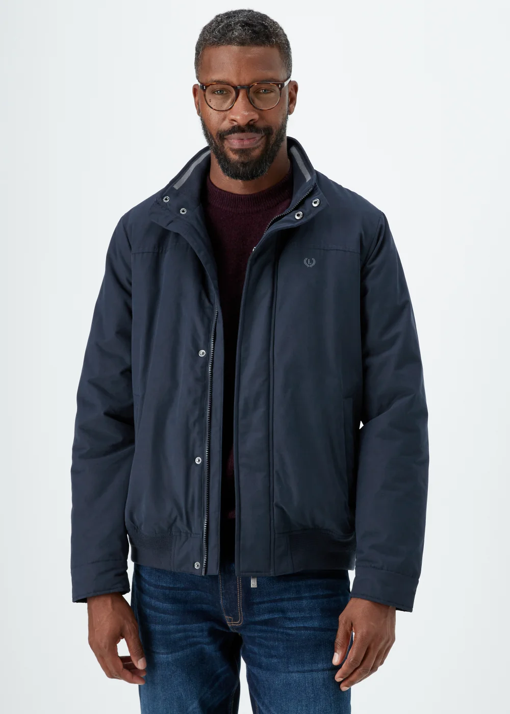 Lincoln Navy Harrington Jacket - S Image 1