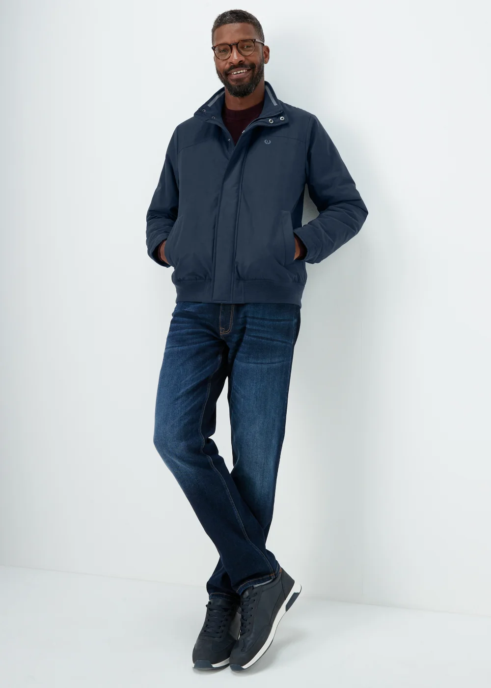 Lincoln Navy Harrington Jacket - S Image 4