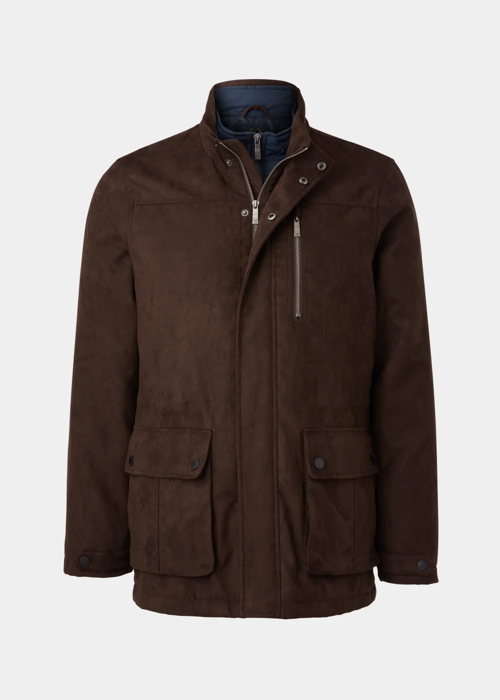 Lincoln Brown Mock Suede Jacket - S Image 5