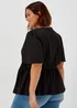 Papaya Curve Black Jersey Wrap Co Ord Top - Size 18 Image 2
