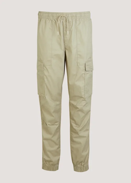 Stone Twill Cuffed Cargo Trousers - Extra small Image 5