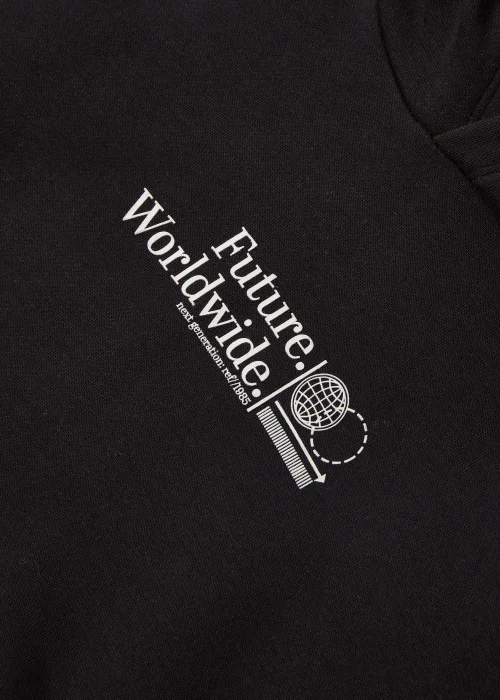 Boys Black Future Worldwide Hoodie (4-13yrs) - 4 Yrs Image 6