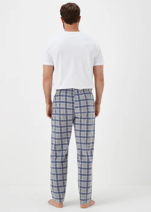Grey Check Microfleece Pyjama Bottoms - Extra small Image 2
