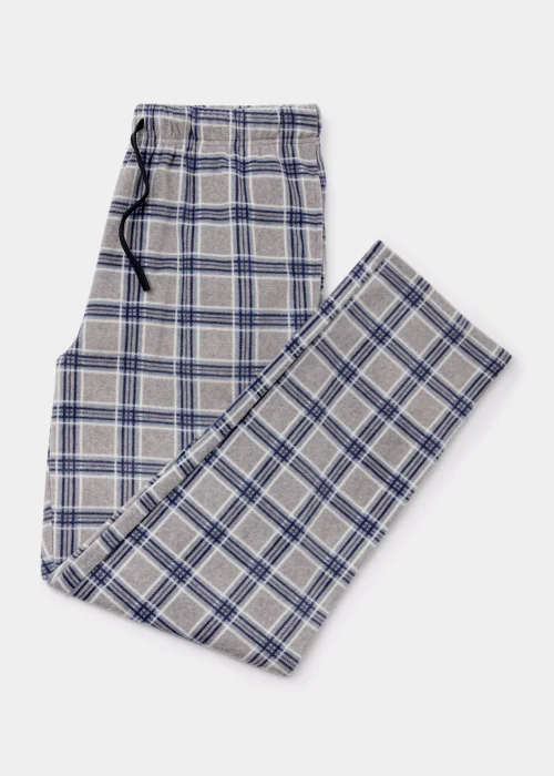 Grey Check Microfleece Pyjama Bottoms - Extra small Image 4