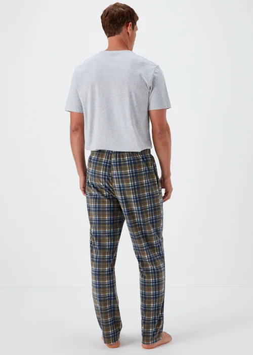 Green Check Microfleece Pyjama Bottoms - Extra small Image 2