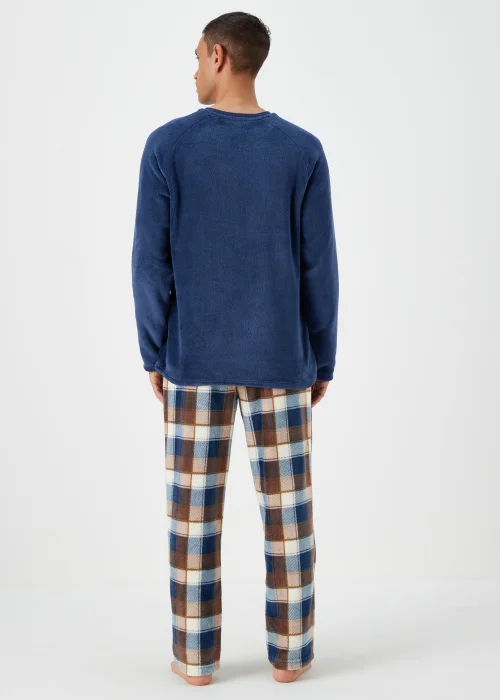 Brown Coral Fleece Pyjama Set - Extra small Image 2