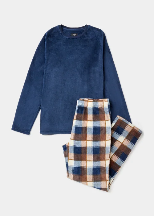 Brown Coral Fleece Pyjama Set - Extra small Image 4