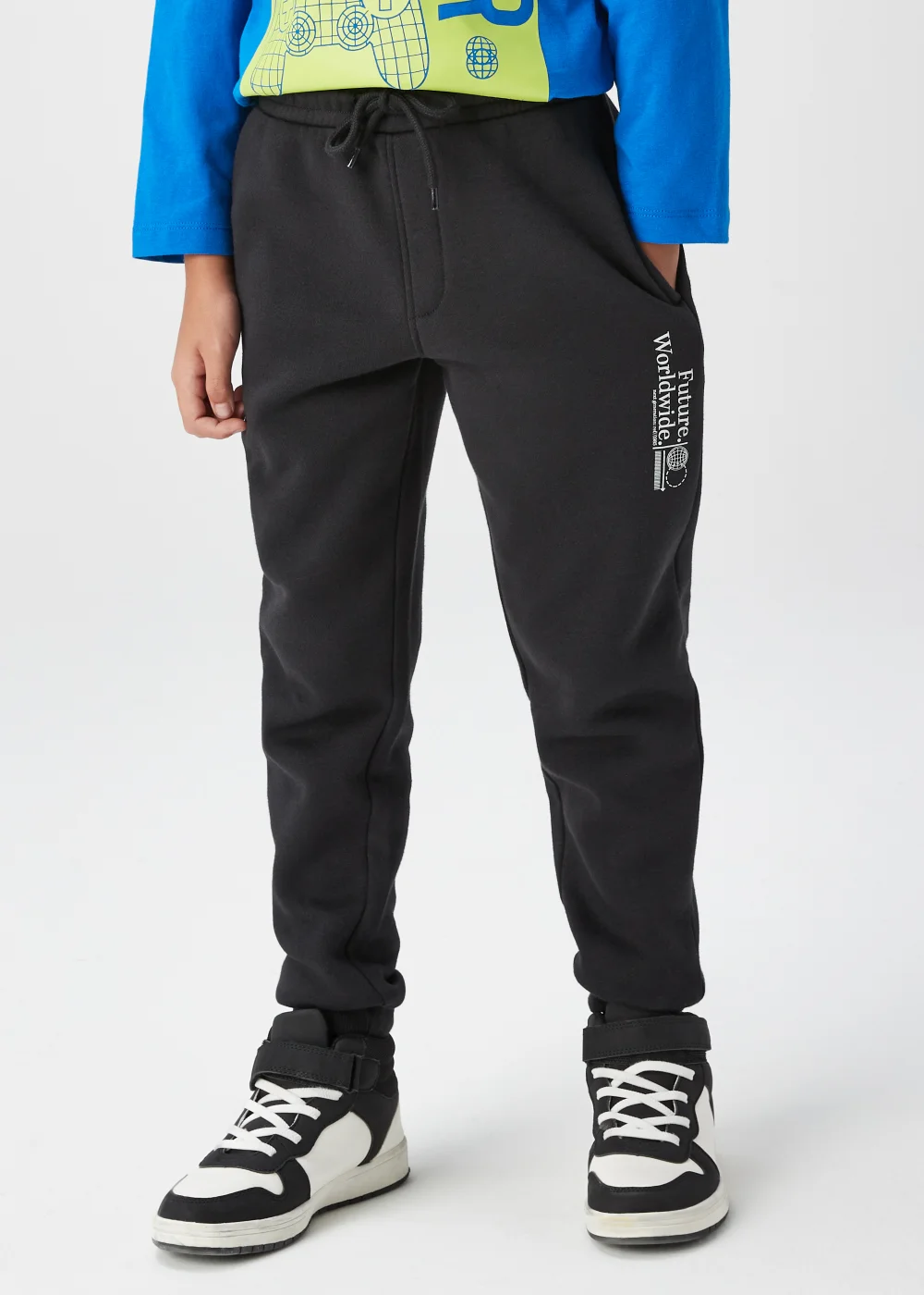 Boys Black Joggers (4-13yrs) - Age 4 Years Image 3