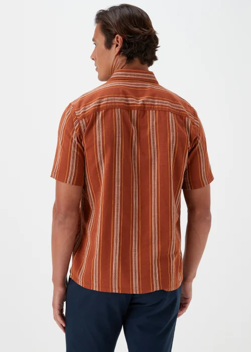 Rust Stripe Short Sleeve Shirt - S Image 2