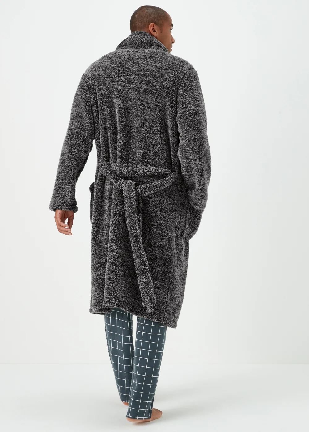 Grey Dressing Gown - Small Image 2