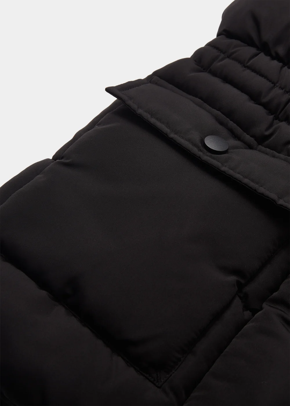 Girls Black Longline Hooded Gilet (4-13yrs) - 4 Yrs Image 2
