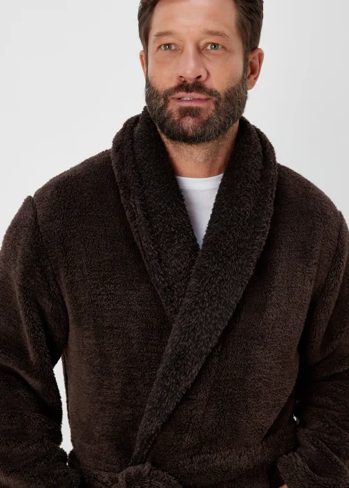 Brown Dressing Gown - Small Image 3